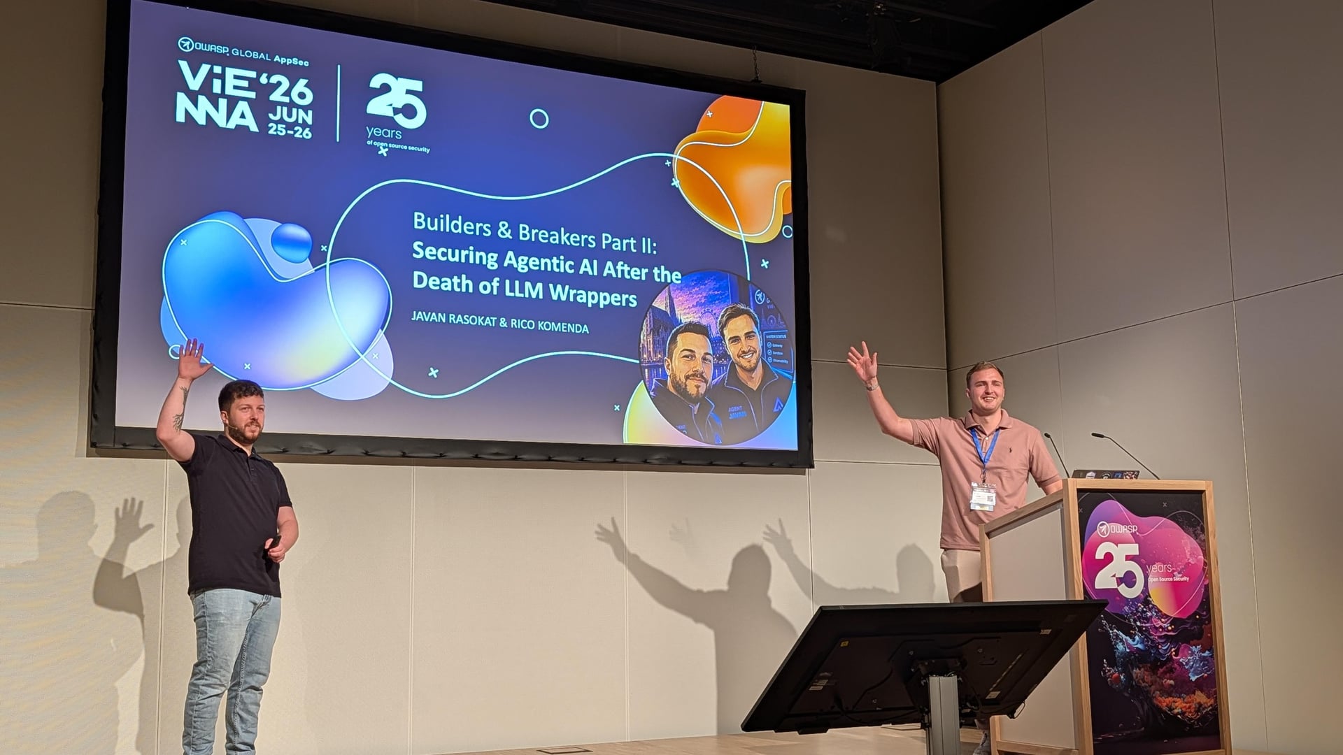 Builders & Breakers Part II on stage at OWASP Global AppSec EU Vienna 2026